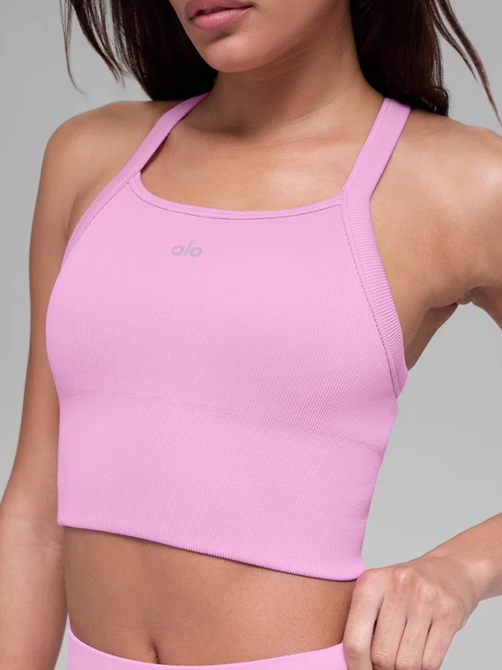 ALO Yoga Seamless Ribbed Favorite Bra Tank Top